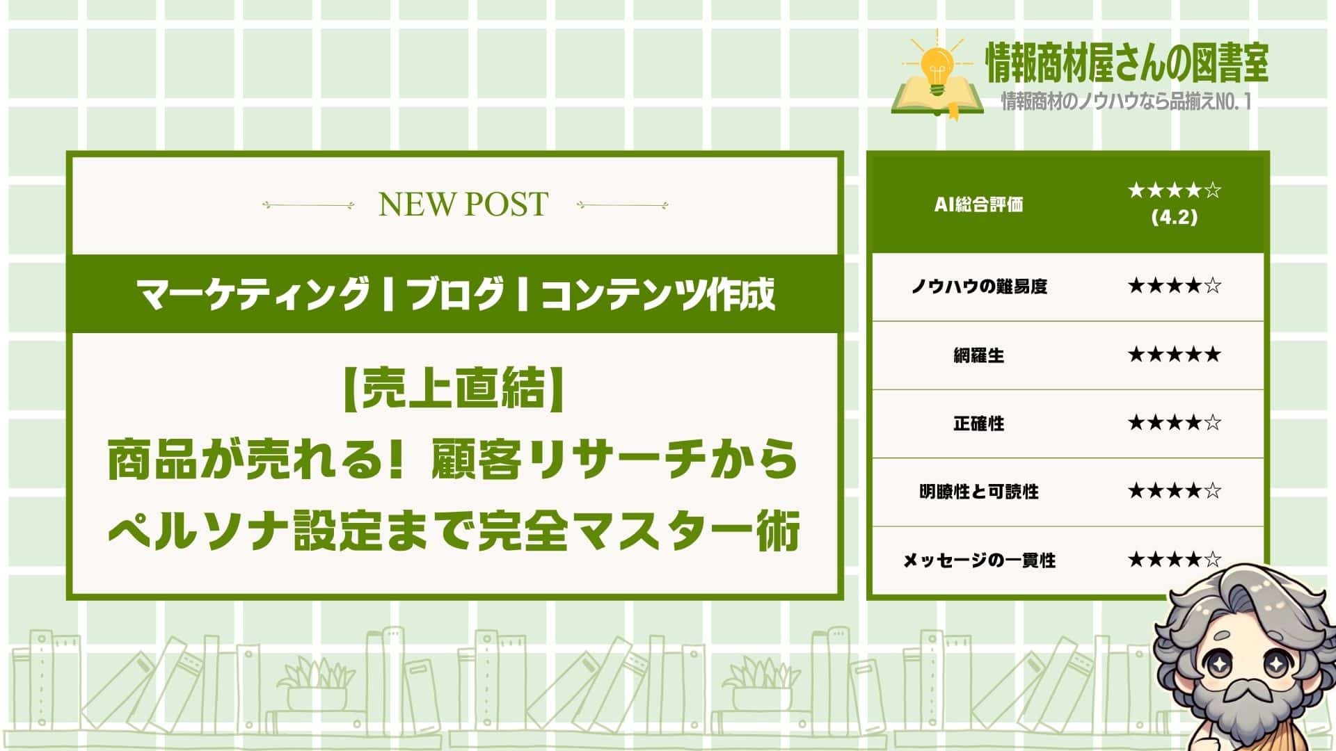 【売上直結】商品が売れる！顧客リサーチからペルソナ設定まで完全マスター術
