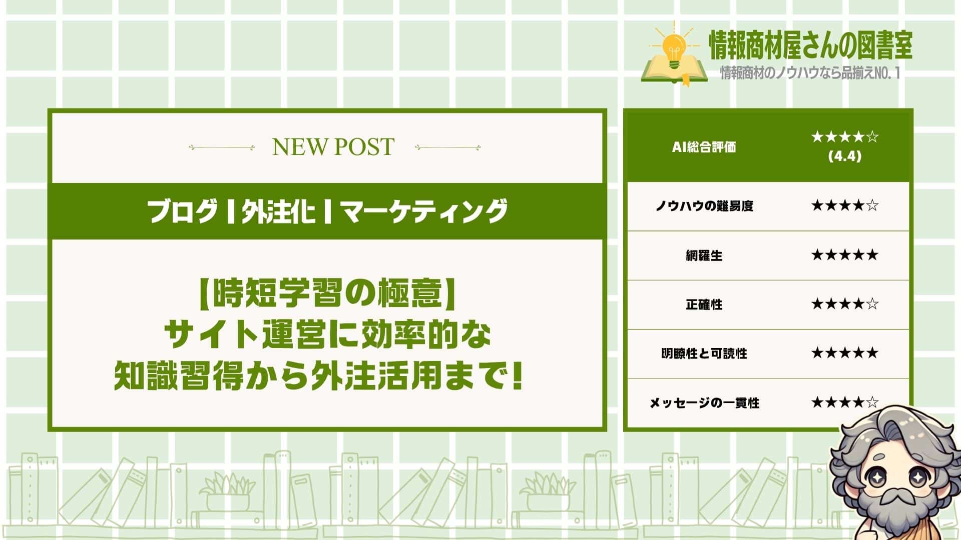 【時短学習の極意】サイト運営に効率的な知識習得から外注活用まで！